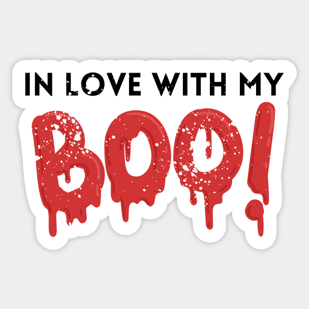 In Love With My Boo Sticker by angieslittleart